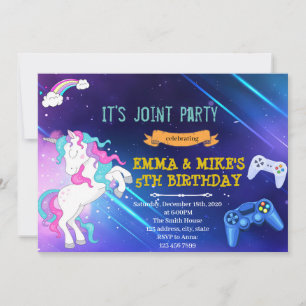Unicorn-Party Einladung