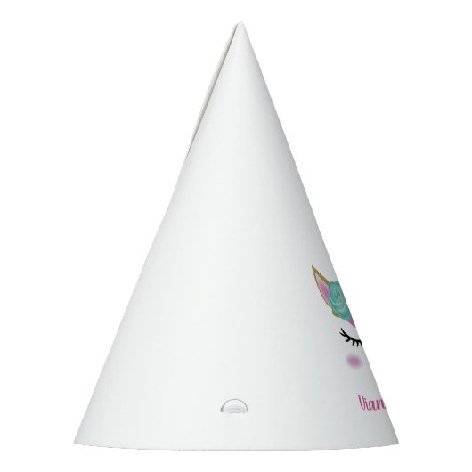 Unicorn-Party-individuelle Name Partyhütchen (Links)