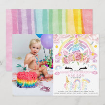 Unicorn Party Magical First Birthday Foto
