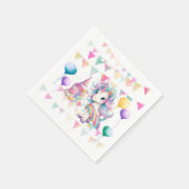 Unicorn Party Napkins Serviette (Ecke)