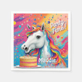 Unicorn Party Napkins Serviette (Vorderseite)