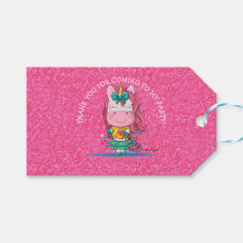 Unicorn Party Rainbow Vielen Dank für Ihre Geschen Geschenkanhänger