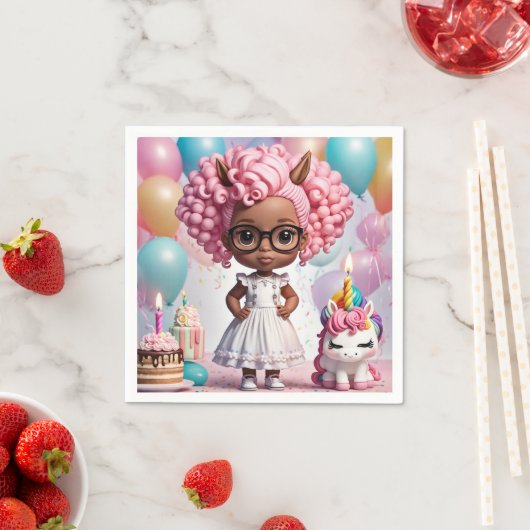 Unicorn-Party Serviette (Beispiel)