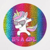 Unicorn Party Spaß! Etiketten (Design 1)