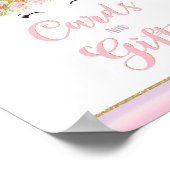 Unicorn Party Table Sign Magical Unicorn Poster (Ecke)