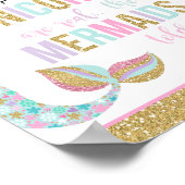 Unicorn Party Table Sign Magical Unicorn Poster (Ecke)