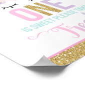 Unicorn Party Table Sign Magical Unicorn Poster (Ecke)