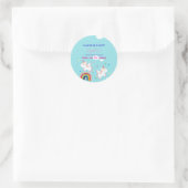 Unicorn Party Thank You Sticker (Tasche)