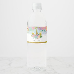 Unicorn-Party-Wasser-Flaschen-Aufkleber Wasserflaschenetikett