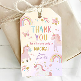 Unicorn Pastel Magischer Regenbogen Geburtstag Geschenkanhänger