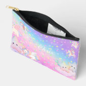 Unicorn Pastel Pink Zubehörtasche (Offen)