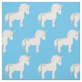 Unicorn Pastel Rainbow Blue Stoff (Muster)