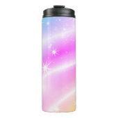 Unicorn Pastel Rainbow Color Thermosbecher (Vorderseite)