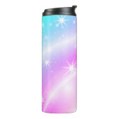 Unicorn Pastel Rainbow Color Thermosbecher (Nach links gedreht)