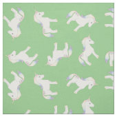 Unicorn Pastel Rainbow Green Stoff (Muster)
