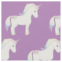 Unicorn Pastel Rainbow Lila Stoff