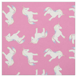 Unicorn Pastel Rainbow Pink Stoff