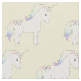 Unicorn Pastel Rainbow Yellow Stoff