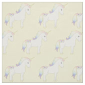 Unicorn Pastel Rainbow Yellow Stoff (Muster)