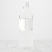 Unicorn Pastel Wasser Flasche Etikett (Rückseite)