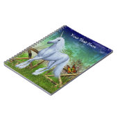Unicorn Pasture Gate Fantasy Horn Notebook Notizblock (Linke Seite)