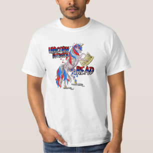 Unicorn Patriots Read T - Shirt