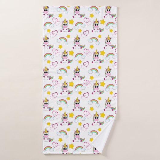 Unicorn pattern badehandtuch (Badehandtuch)