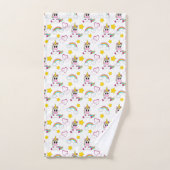 Unicorn pattern badhandtuch set (Handtuch)