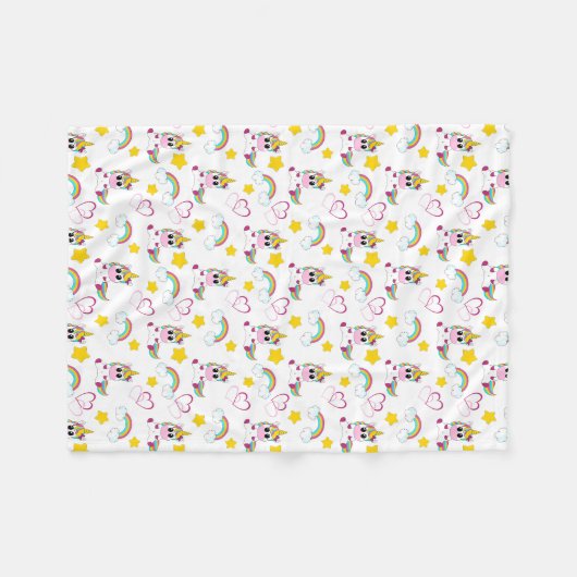Unicorn pattern fleecedecke (Vorderseite (Horizontal))