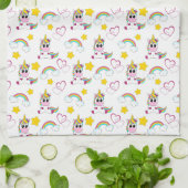 Unicorn pattern geschirrtuch (Gefaltet)