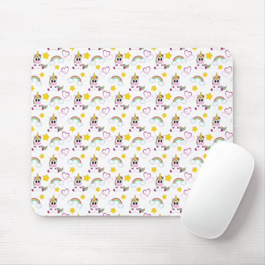 Unicorn pattern mousepad (Mit Mouse)