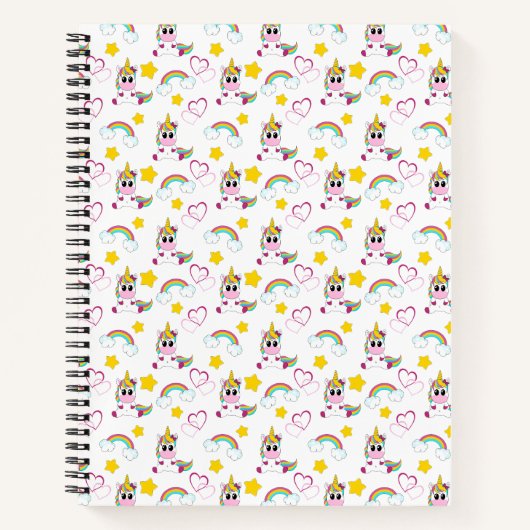 Unicorn pattern notizblock (Vorderseite)