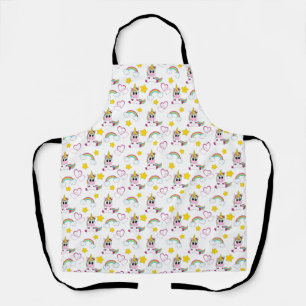 Unicorn pattern schürze