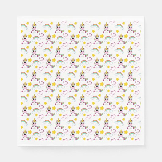 Unicorn pattern serviette (Vorderseite)