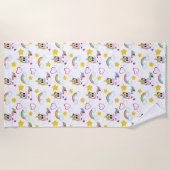 Unicorn pattern strandtuch (Vorderseite)