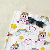Unicorn pattern strandtuch (Beispiel)