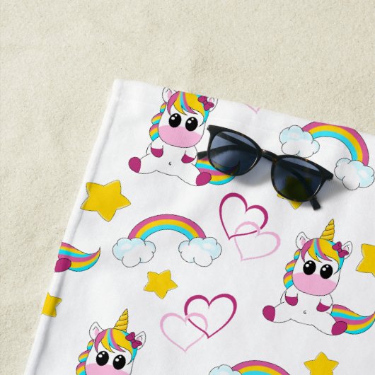 Unicorn pattern strandtuch (Beispiel)