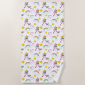 Unicorn pattern strandtuch (Vorderseite)
