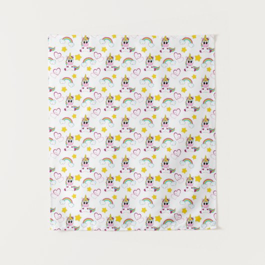 Unicorn pattern wandteppich (Vorderseite)