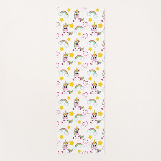 Unicorn pattern yogamatte (Vorderseite)