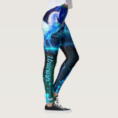 Unicorn Pegasus Dreamer Your Text Yoga Pants Leggings (Rechts)