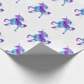 Unicorn pegasus Fantasy Packpapier für Geschenke (Ecke)