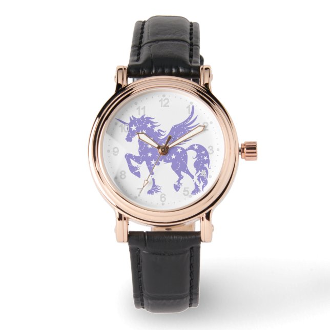 Unicorn pegasus - Farbe wählen Armbanduhr (Vorderseite)