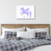 Unicorn pegasus - Farbe wählen Leinwanddruck (Insitu (Schlafzimmer))