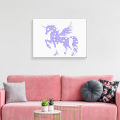 Unicorn pegasus - Farbe wählen Leinwanddruck (Insitu (Wohnzimmer))