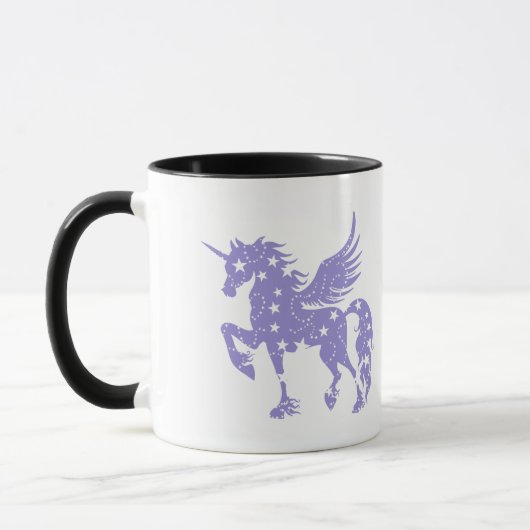 Unicorn pegasus - Farbe wählen Tasse (Links)
