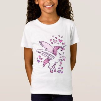 Unicorn-Pegasus-Herz-T - Shirt