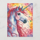Unicorn Pegasus Postkarte (Vorderseite)