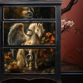 Unicorn Pegasus Woodland Floral Decoupage Seidenpapier