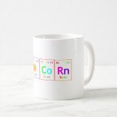 UNiCoRn Periodic Table Elements Word Rainbow Color Kaffeetasse (VorderseiteRechts)
